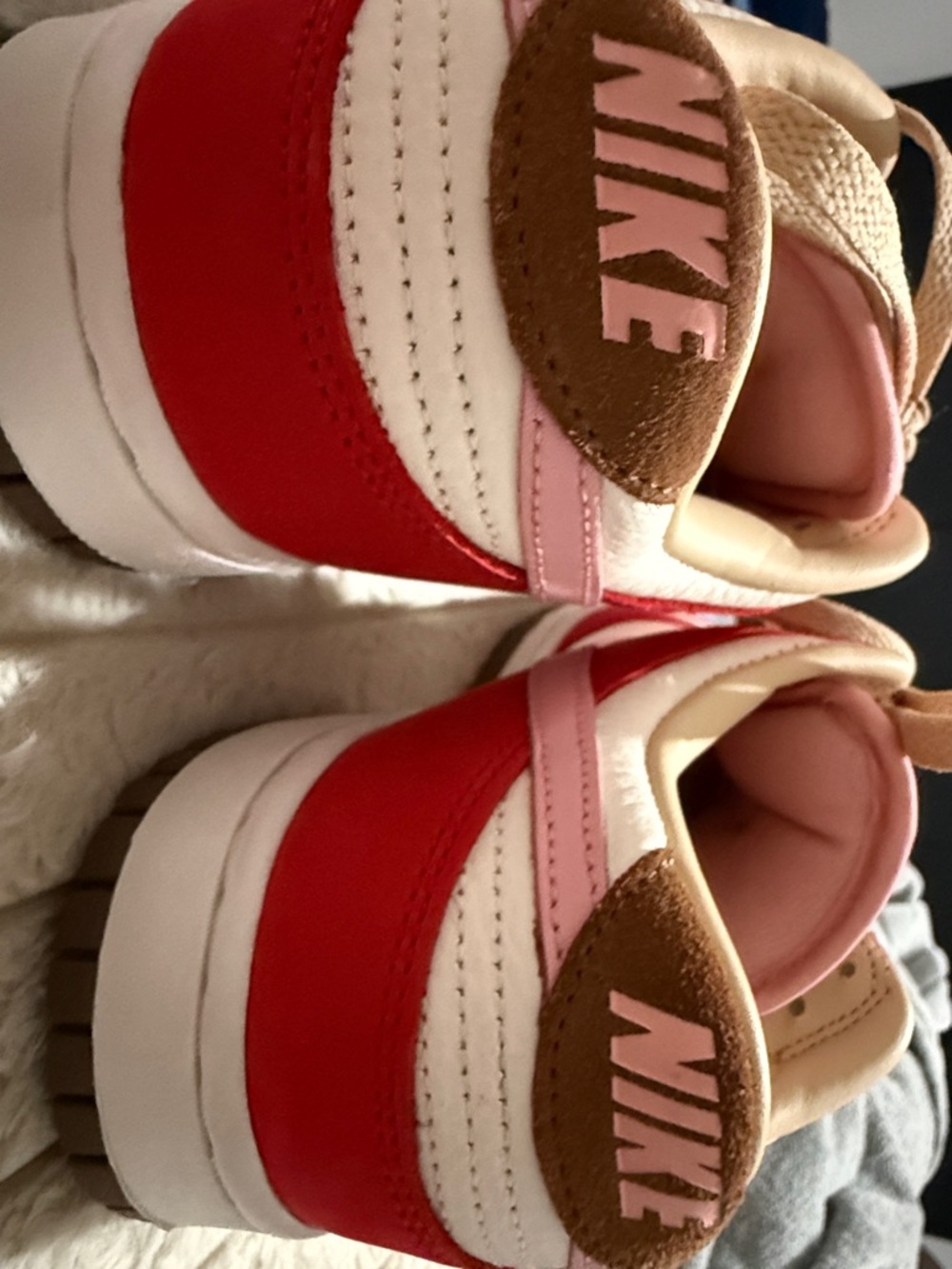 Nike Women's Red, Pink & Tan Low-Top Sneakers - Picture 5 of 9